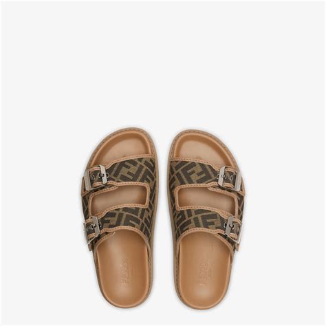 fendi feel rubber sandals|fendi birkenstock style sandals.